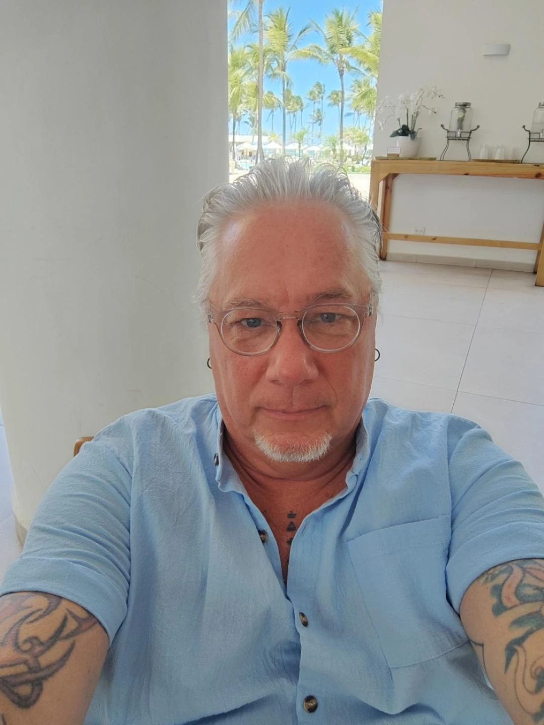 Recent portrait of Patrice Blouin