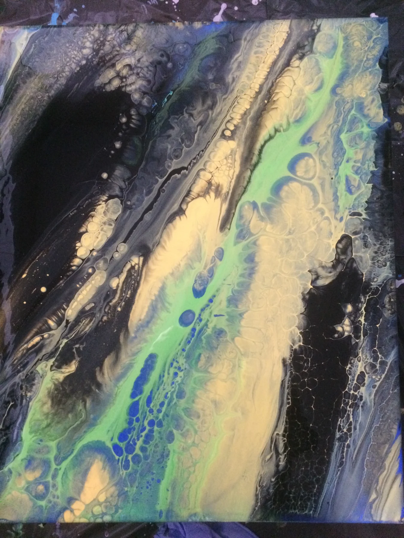 Abstract painting by Patrice Blouin