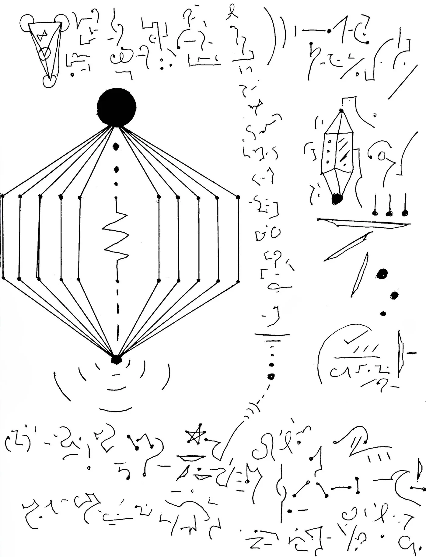 Automatic drawing 20 by Patrice Blouin