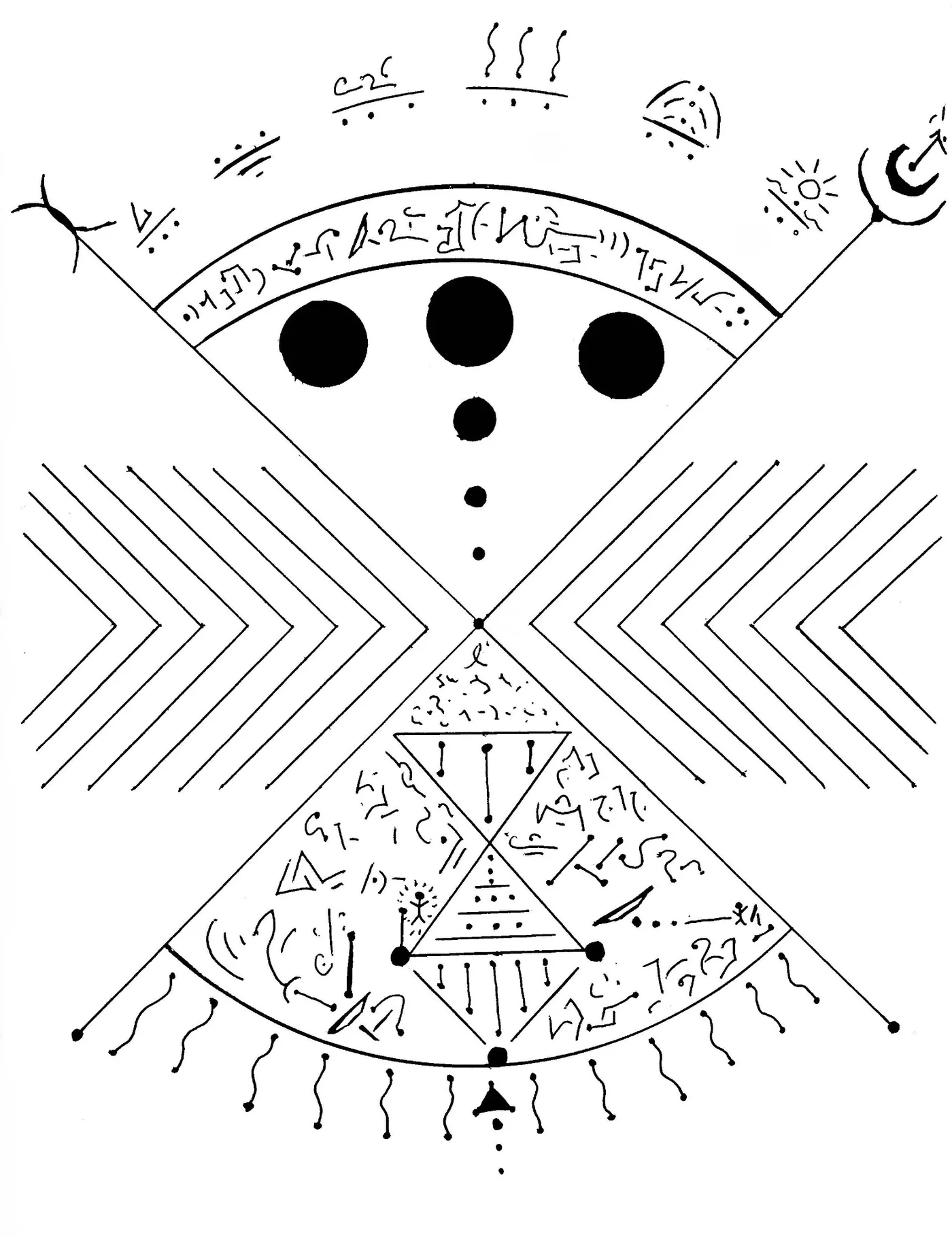 Automatic drawing 29 by Patrice Blouin