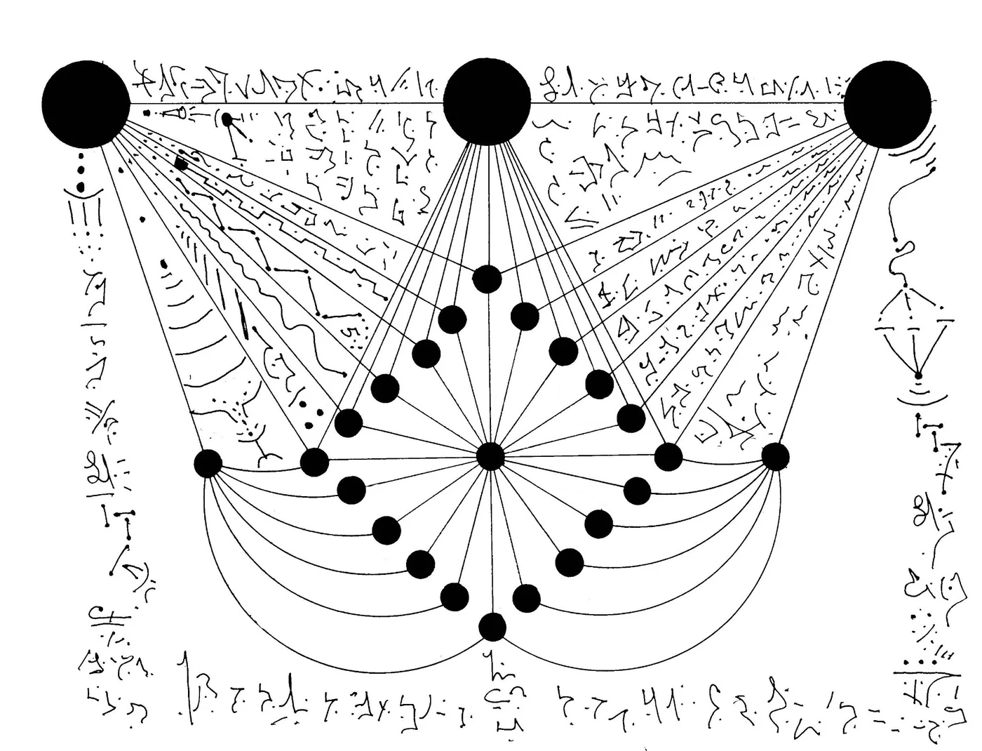 Automatic drawing 32 by Patrice Blouin