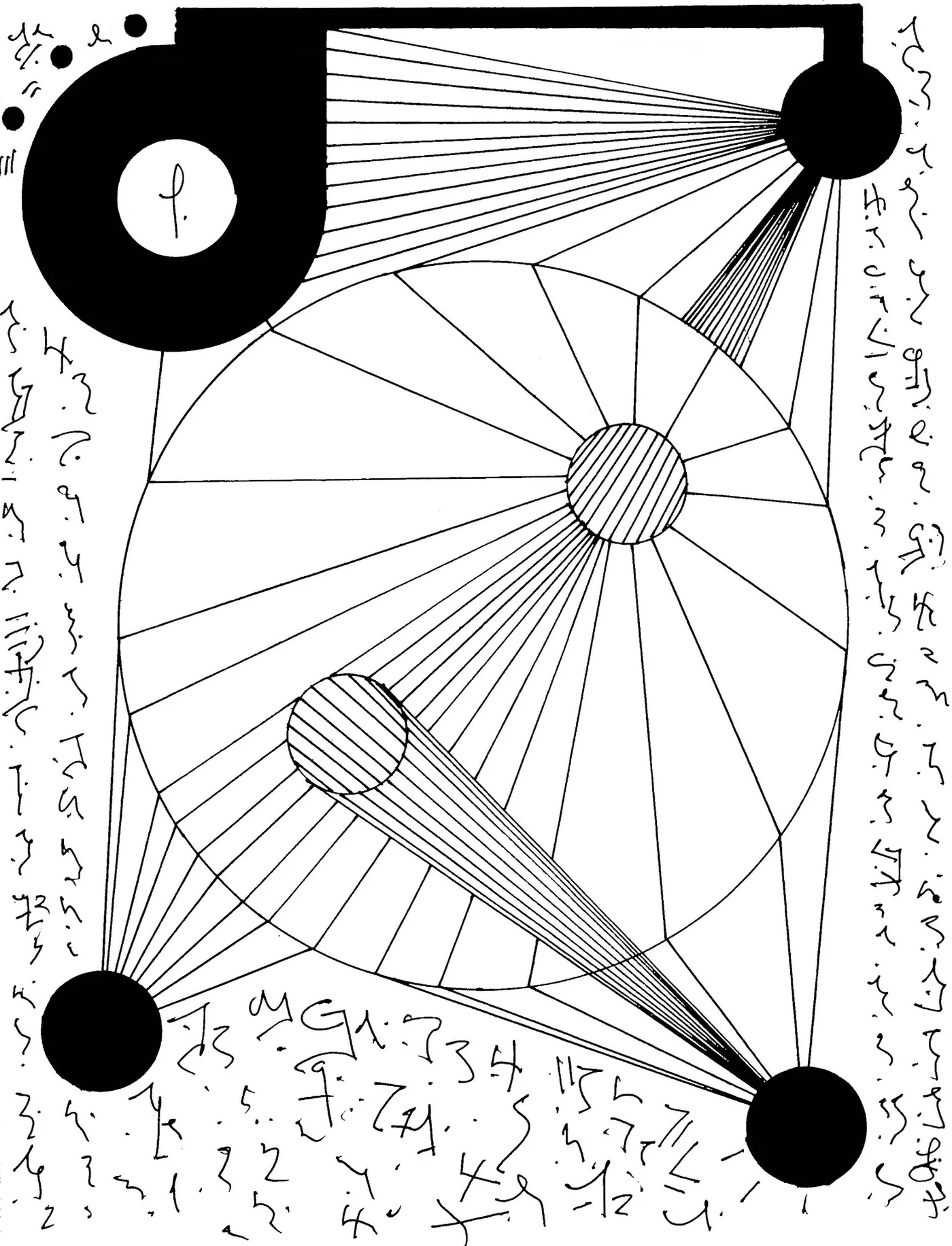 Automatic drawing 52 by Patrice Blouin