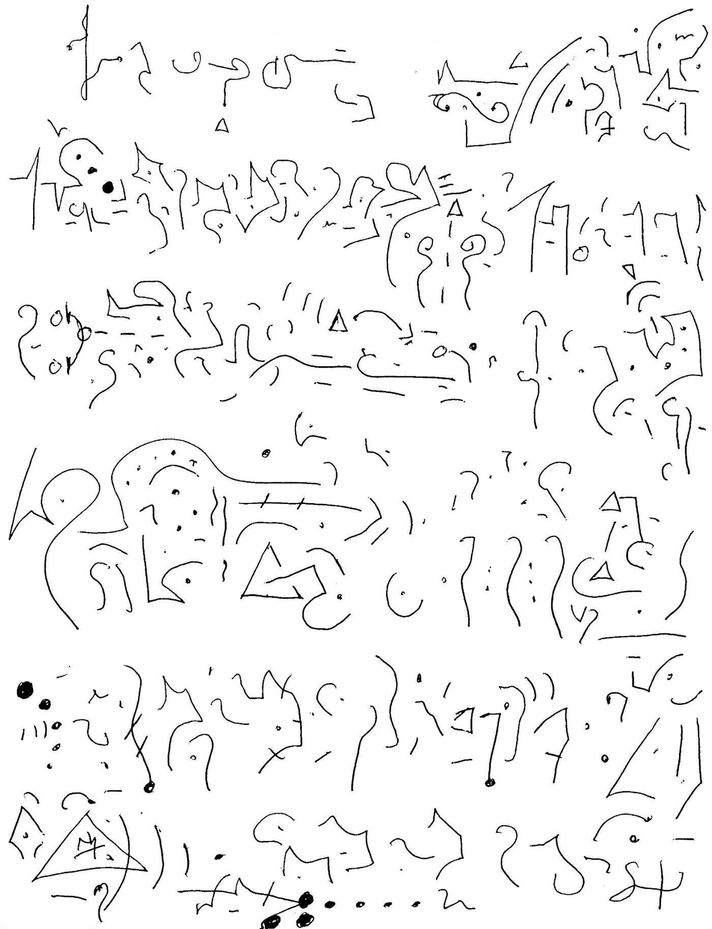 Automatic drawing 10 by Patrice Blouin