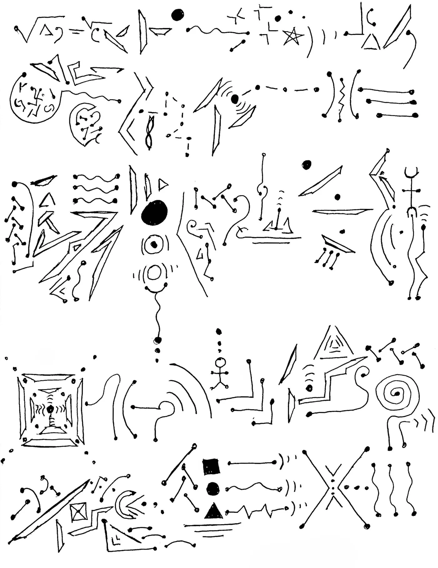 Automatic drawing 14 by Patrice Blouin