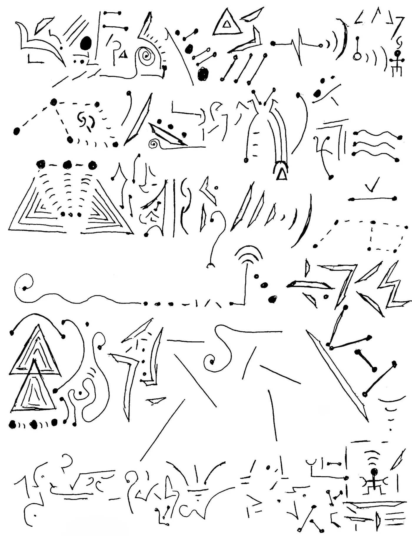 Automatic drawing 15 by Patrice Blouin