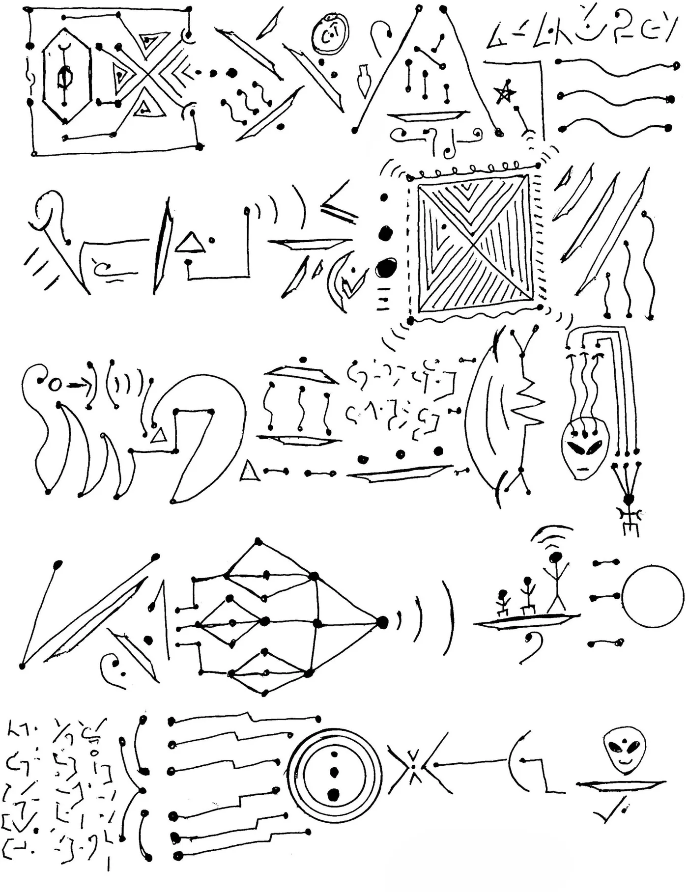 Automatic drawing 18 by Patrice Blouin